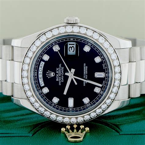 rolex president day-date 18kt white gold men& 39|pre owned rolex president watches.